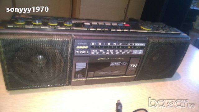 вега рм-250c-5-руски стерео касетофон+оригинален адаптор, снимка 2 - Радиокасетофони, транзистори - 10834736