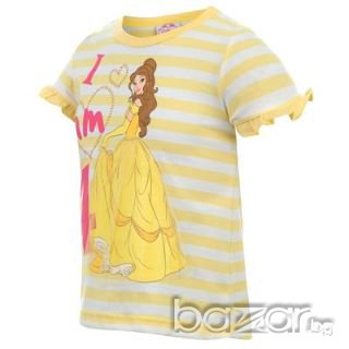 Прекрасна блуза с къс ръкав в жълто Disney, размер 3-4 (години), снимка 3 - Детски Блузи и туники - 6879395