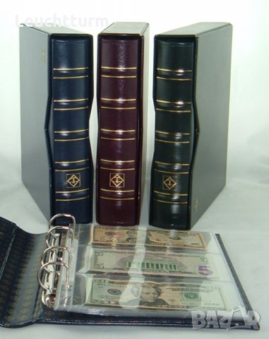  албум за банкноти Optima с касета и включени 20 листа