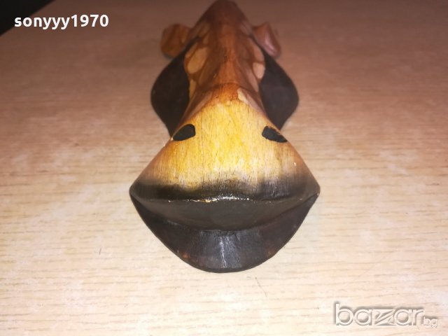 дървена маска-31х12х6см-жираф-внос швеицария, снимка 9 - Колекции - 20984790