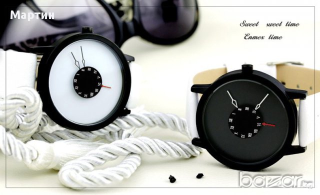 НОВО! Часовник Enmex - unique design fashion creative quartz watch, снимка 6 - Мъжки - 17960133