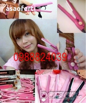 Мини преса за коса за изправяне, снимка 2 - Преси за коса - 18583289