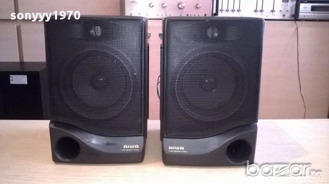 Aiwa 2 way speaker system 2бр-22х16х14см-внос швеицария