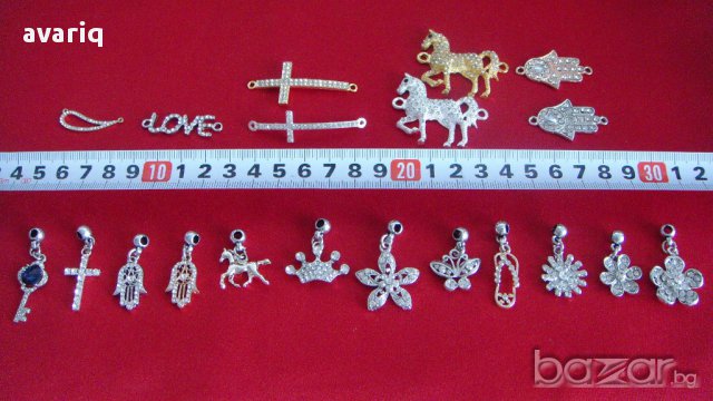 Висулки за гривни, елементи за изработка на гривни и бижута. Продавам бизнес, снимка 12 - Гривни - 15171532