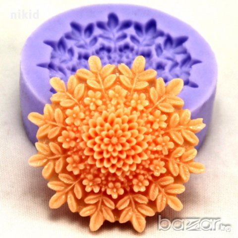 мини силиконов молд форма цвете снежинка декорация торта фондан шоколад и др.