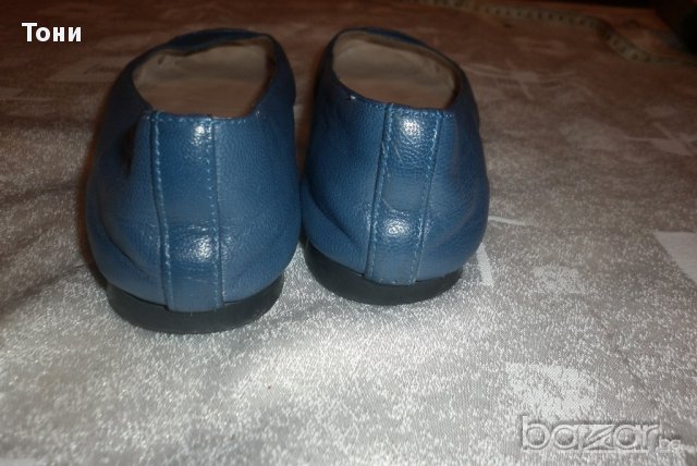 Детски или за дами с малко краче кожени балеринки Cristhelen B в синьо , снимка 6 - Дамски ежедневни обувки - 12159041