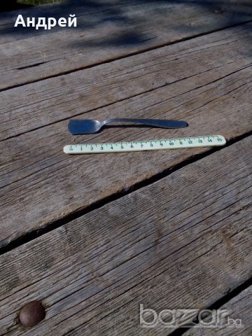 Десертна лъжичка, снимка 3 - Антикварни и старинни предмети - 19573579