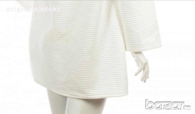 Снежно бяла рокля  блуза  туника  изчистен стилен модел, снимка 7 - Блузи с дълъг ръкав и пуловери - 17227291