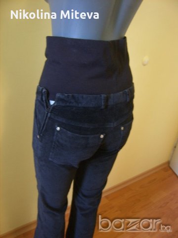 Кадифен панталон за бременни, снимка 3 - Дрехи за бременни - 20441676