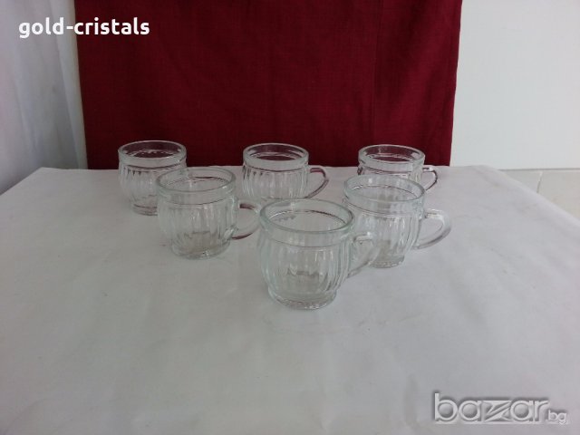 Руски стъклени чашки  халбички, снимка 8 - Антикварни и старинни предмети - 19197655