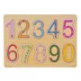 Дървен образователен пъзел с цифри, снимка 1 - Образователни игри - 20925231