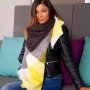Ефектен шал по модел на Zara , снимка 1 - Шапки - 16473481