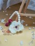 Сватбена бутониера за ръка гривна Орхидея Кристи, снимка 1 - Сватбени аксесоари - 21823450