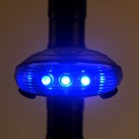 2 Лазерен +5 LED заден стоп за колело велосипед Предупреждение с Мигаща светлина на лампата за Безоп, снимка 2 - Аксесоари за велосипеди - 21954290