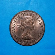 1 пени Великобритания 1967 голяма монета, снимка 2 - Нумизматика и бонистика - 15557615