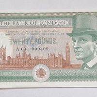 Great Britain £ 20 Pounds 2016 Private Issue Sherlock Holmes UNC, снимка 3 - Нумизматика и бонистика - 21858496