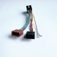 Автомобилен кабел за касетофон ISO-VW1 с накрайници 14 pin(ж)/8pin(м)+5pin(м)+1pin(м) 0,15m 12V, снимка 1 - Аксесоари и консумативи - 23359027