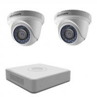 Комплект за Видеонаблюдение с 2 HD вътрешни камери + Hikvision 7104HGHI-F1 1080P lite Видеорекордер, снимка 1 - Комплекти за видеонаблюдение - 24423691