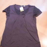 нова елегантна блуза с дантела L/xl, снимка 2 - Тениски - 11496752