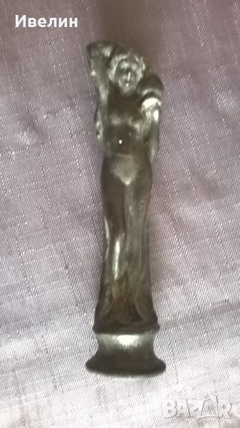 стара метална статуетка арт деко, снимка 1