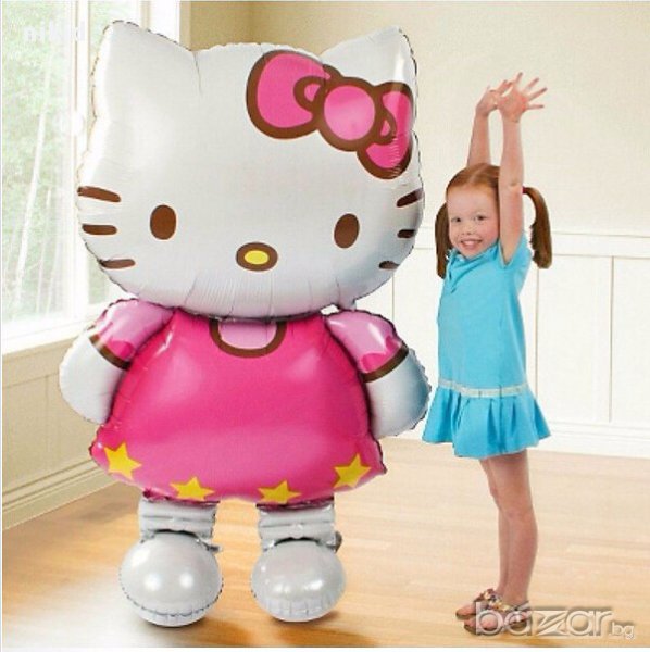  Hello Kitty Кити огромен гигант балон фолио фолиев хелий или въздух парти рожден ден, снимка 1