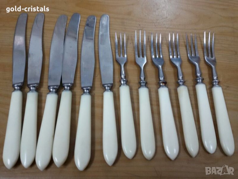 Стари  руски десертни  прибори , снимка 1