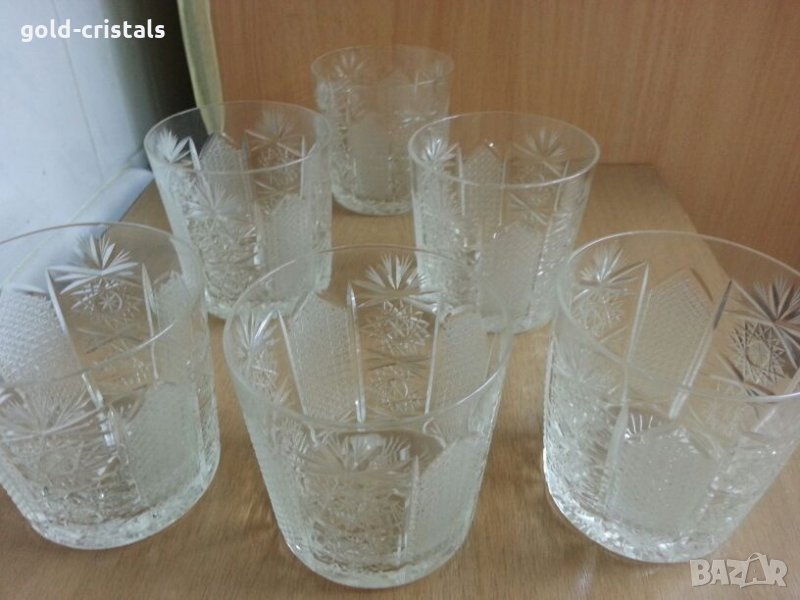  кристални чаши български кристал Ропотамо , снимка 1