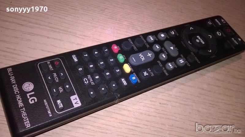 Lg blu-ray disc home theater remote-внос швеицария, снимка 1