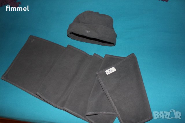 Tom Tailor нов сет поларени шапка и шал, 5-10 год, снимка 5 - Шапки, шалове и ръкавици - 22613652