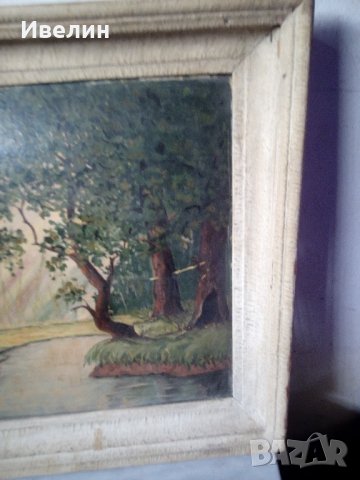 стара картина-пейзаж, снимка 5 - Картини - 22066647