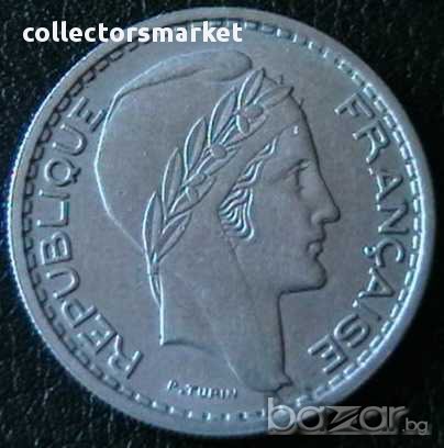 10 франка 1948, Франция, снимка 2 - Нумизматика и бонистика - 11703209