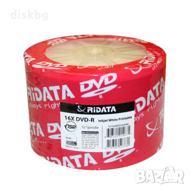 DVD-R 4.7GB full face printable Ridata - празни дискове , снимка 1 - DVD дискове - 22355881