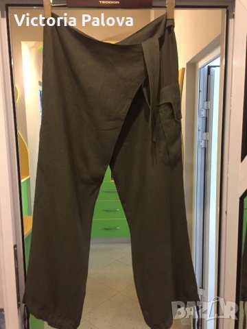 Ултра модерен ленен панталон LUSSILE, снимка 2 - Панталони - 25529359