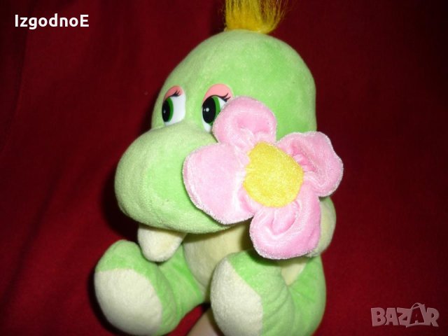 Нова плюшена играчка - динозавърче с цвете, снимка 2 - Плюшени играчки - 21859192