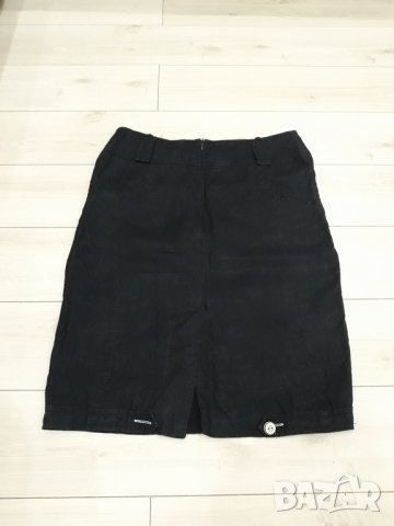 Тъмносиня пола , имитация на дънков плат марка Alkis Exclusive, снимка 2 - Поли - 24023825