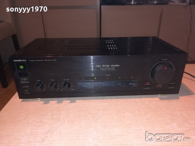 soundwave a-900-stereo amplifier-внос швеицария, снимка 1 - Ресийвъри, усилватели, смесителни пултове - 20257193