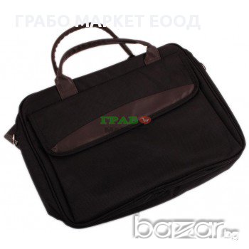Чанта за лаптоп, оборудвана с отделения за периферия, захранванщи кабели