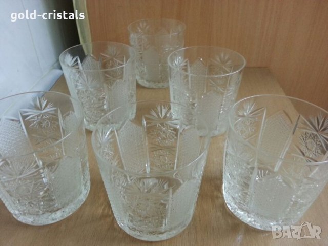  кристални чаши български кристал Ропотамо 