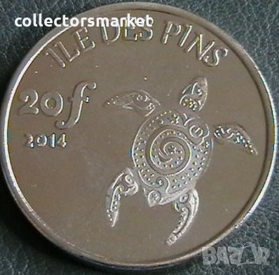 20 франка 2014, остров Ил де Пин