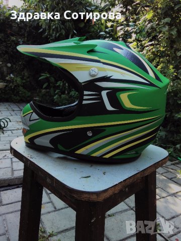 Каски (и модуларна-отваряща), ризница мотокрос АТВ ендуро мото екип, фланелка джърси Детска каска з, снимка 1