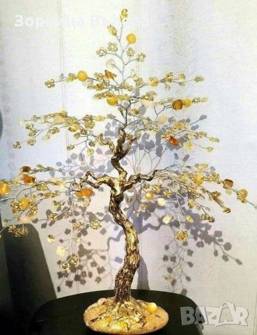 Декоративни дръвчета от естествени камъни и мъниста в Изкуствени цветя в  гр. Бургас - ID23811296 — Bazar.bg