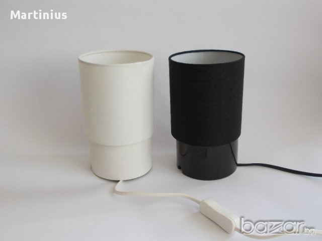 Два абажура настолни в черно и бяло, снимка 3 - Настолни лампи - 14977533