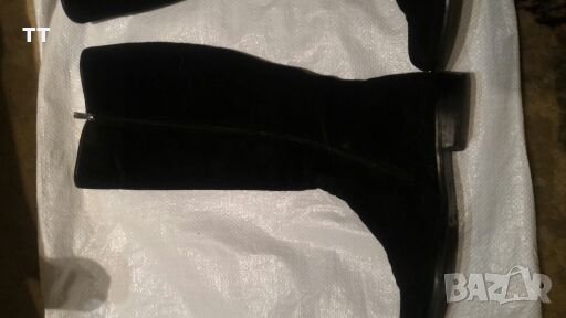 Дамски черни ботуши носени веднъж, снимка 5 - Дамски ботуши - 24642205