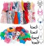 Сет 30 части рокли рокля и аксесоари за кукла Барби играчки, снимка 1 - Кукли - 23796360