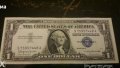 1 долар -сребърен сертификат 1957 В .циркулирал 7448, снимка 1