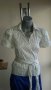 Дамска риза Zara къс ръкав вертикално райе, снимка 1 - Ризи - 15378915