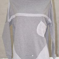 Памучна дамска блуза в сиво марка Infinite you, снимка 5 - Блузи с дълъг ръкав и пуловери - 18327921
