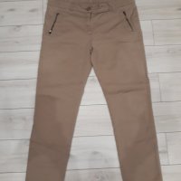 Мъжки бежов панталон Zara с ципове на джобовете, снимка 1 - Панталони - 23794388