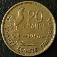 20 франка 1950, Франция, снимка 1 - Нумизматика и бонистика - 11719784