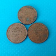 монета 2 драхми 1988г 1990г Гърция лот 3 броя монети, снимка 1 - Нумизматика и бонистика - 15202423